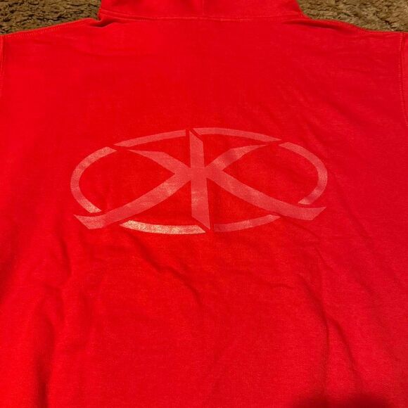 Kim Krueger Logo Hoodie Red Large - Picture 5 of 5